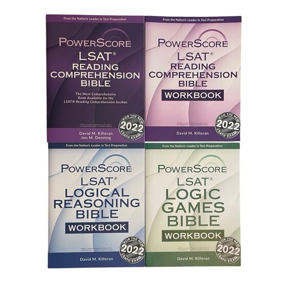 The PowerScore LSAT Bible Workbook Trilogy Lot 4 Reading Logical Games Exam Prep - Picture 1 of 6
